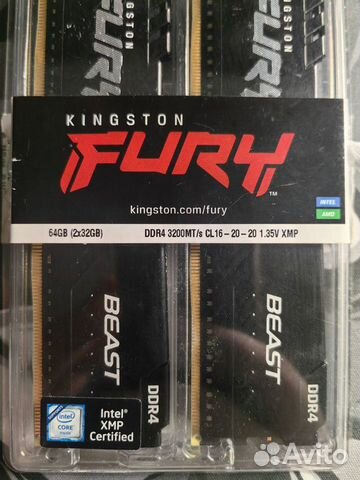 Kingston hyperx fury 64gb объявление продам