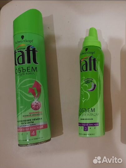 Лак для волос taft + пена для локонов + пигмент