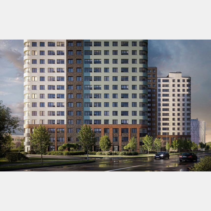 2-к. квартира, 63,9 м², 6/17 эт.