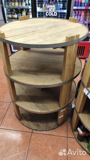 Бочка дуб декор торговое стойка остров