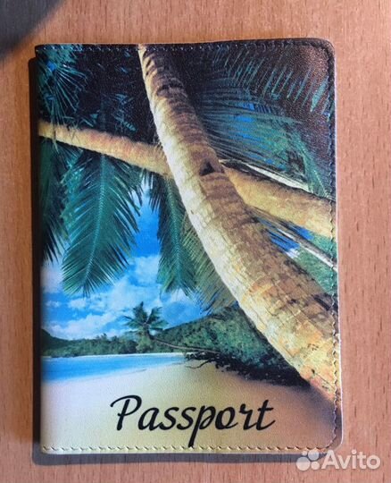Обложка натуральная кожа на паспорт