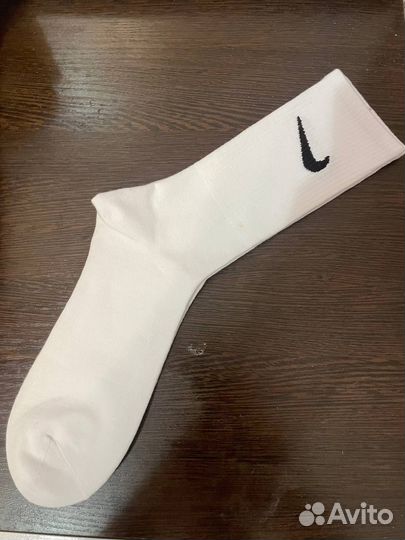 Носки nike высокие белые