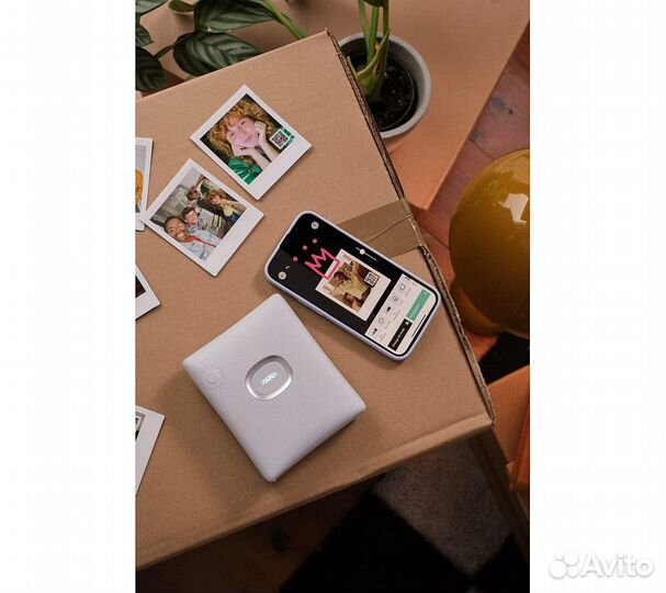 Фотопринтер Fujifilm Instax Square Link Ash White