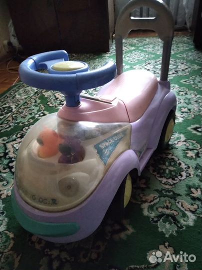 Машинка каталка + магнитная доска для азбуки