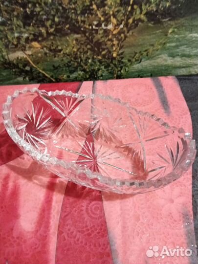 Салатница хрустальная СССР