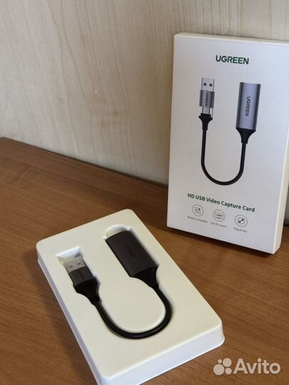 Карта видеозахвата ugreen 4k hdmi usb type c