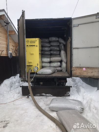 Утепление Эковатой/мансарды/кровля/фасады