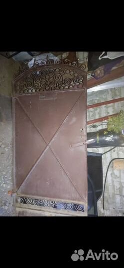 Ворота с калиткой распашные бу