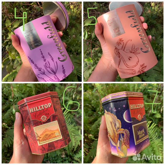 Жестяная банка из под чая, для сыпучих и другое