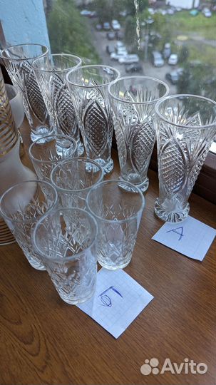 Рюмки (хрусталь, керамика)