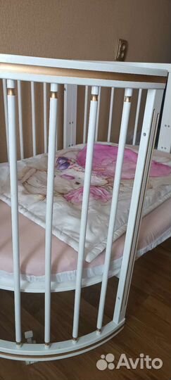 Детская кроватка трансформер с маятником 9 в 1