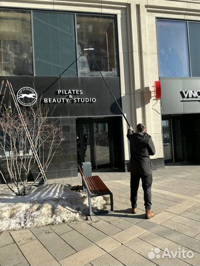 Мытьё окон, фасадов, витрин, вывесок