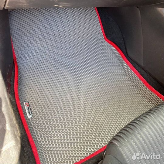 Коврики EVA 3Д на Аксела BM серый+черный