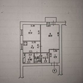 2-к. квартира, 52 м², 2/2 эт.