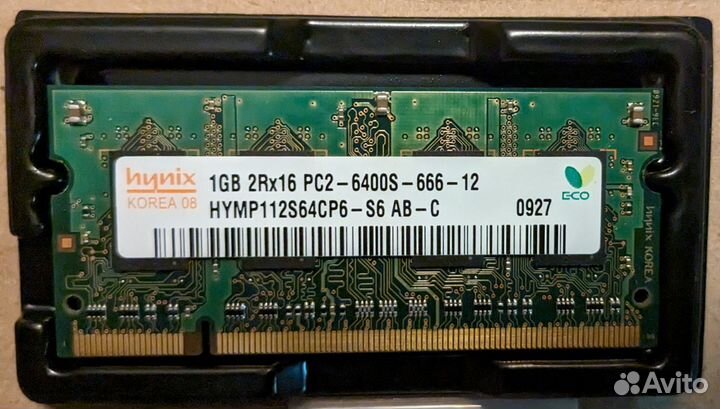 Оперативная память Sodimm hynix DDR2 1gb (ноутбук)