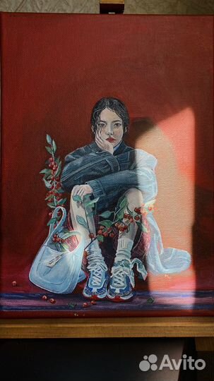 Картина акрилом на холсте