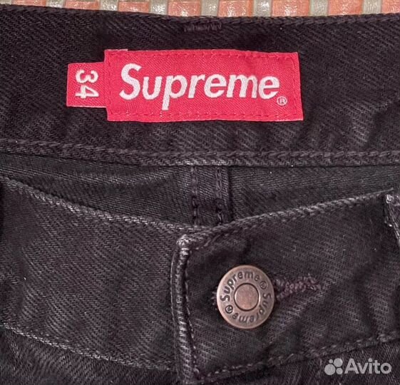 Джинсы широкие supreme