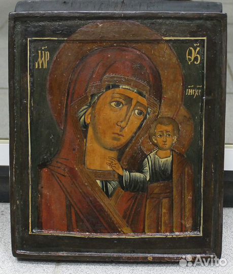 Икона Казанская Пресвятая Богородица Конец 18 века