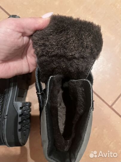 Зимние, натуральные ботинки для мальчика