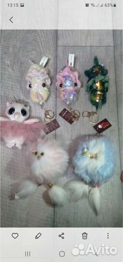Брелки-игрушки новые