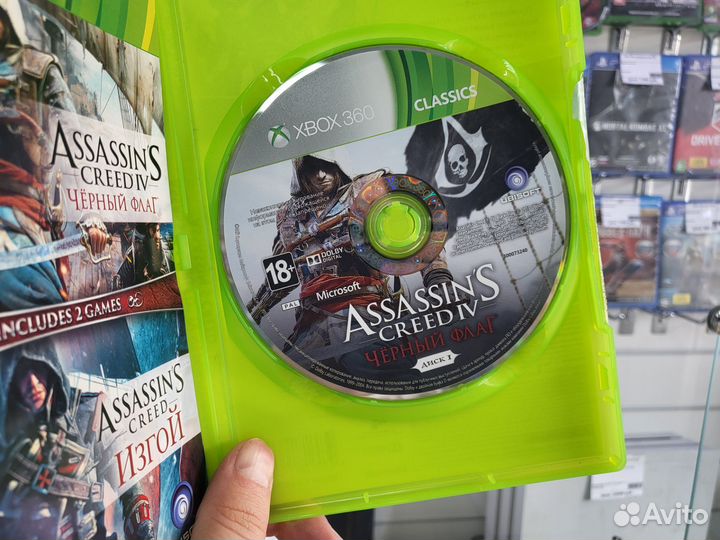 Assassins Creed черный флаг и изгой 2 в 1
