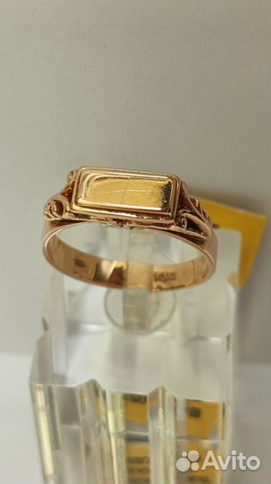 Золотое кольцо мужское