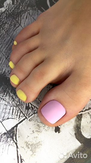 Педикюр покрытие гель лак