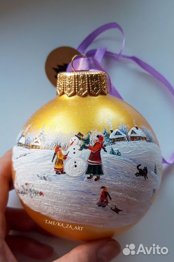 Елочные игрушки ручная роспись
