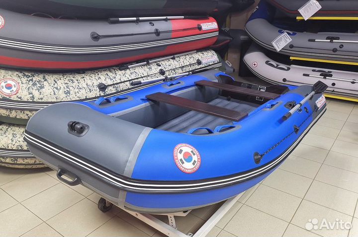 Лодка mishimo PRO 335 сине-серая