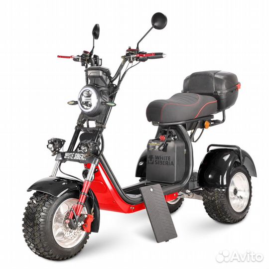 Электроскутер white siberia ikra 5000W black