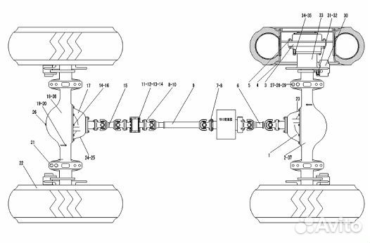 Гайка - 4013000073 (sdlg)