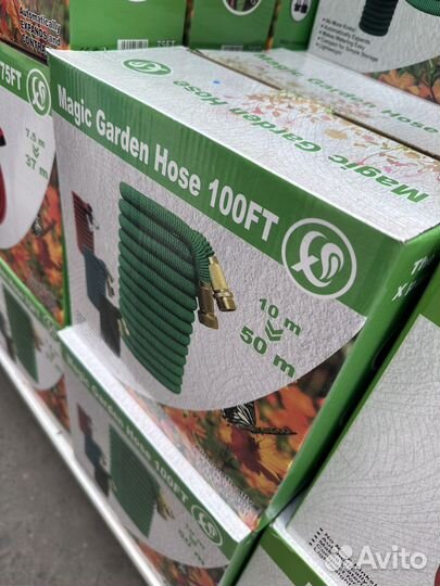 Шланг садовый увеличивается в 5 раз 100метррв