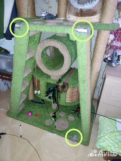 Когтеточка для кошек, Домик комплекс большой