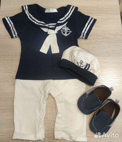 Костюм моряка 80-86 для фотосессии