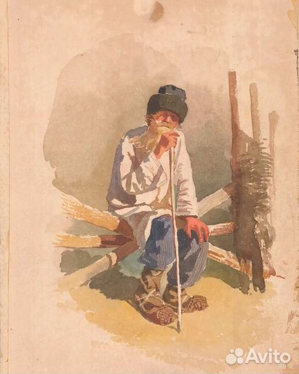 Акварель Константина Егоровича Маковского