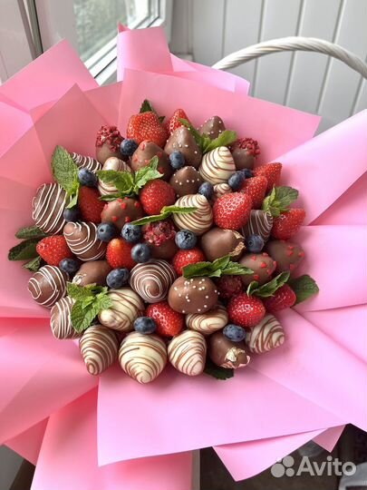 Букет клубники в шоколаде