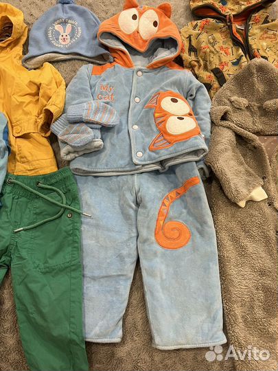 Вещи пакетом на мальчика 74 80 86