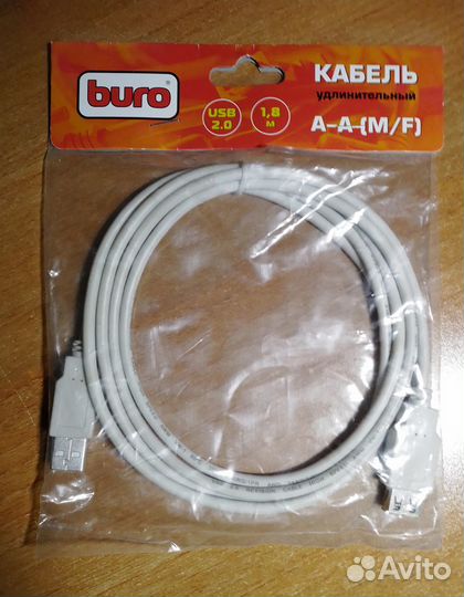 USB кабель Buro 1,8 м