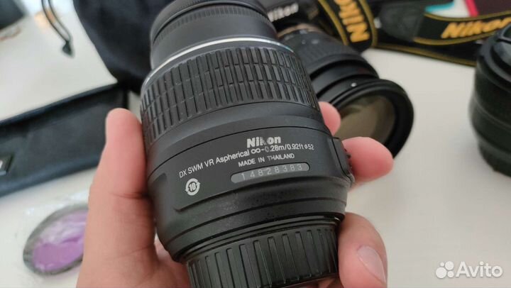 Зеркальный фотоаппарат Nikon D3100 + 3 объектива