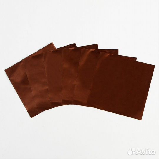 Фольга для конфет, бронзовая, 100 шт