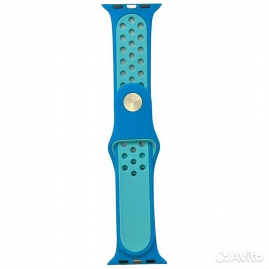 Ремешок силиконовый спорт для Apple Watch Series 38mm/40mm/41mm голубой N22
