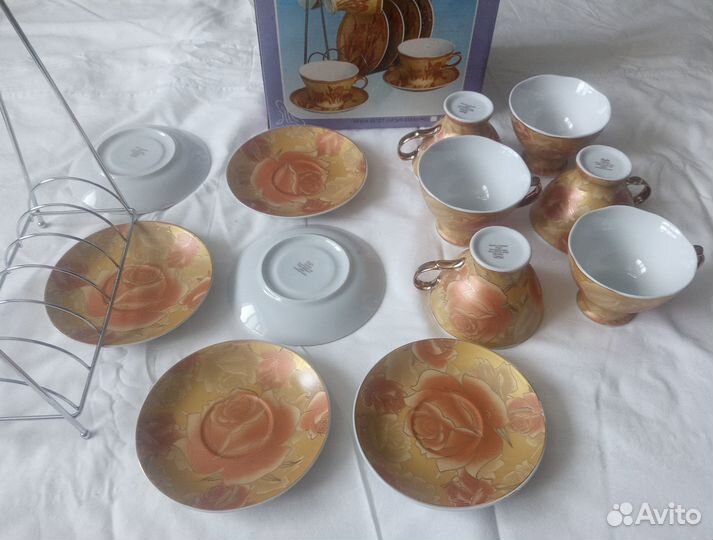 Сервиз фарфоровый, кофейный yamasen