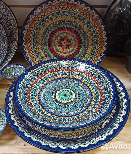 Ляганы Узбекские Риштанская керамика 38 см