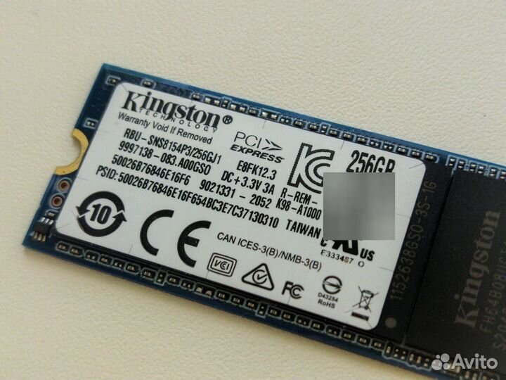 Ssd m2 nvme 256gb Kingston Новый