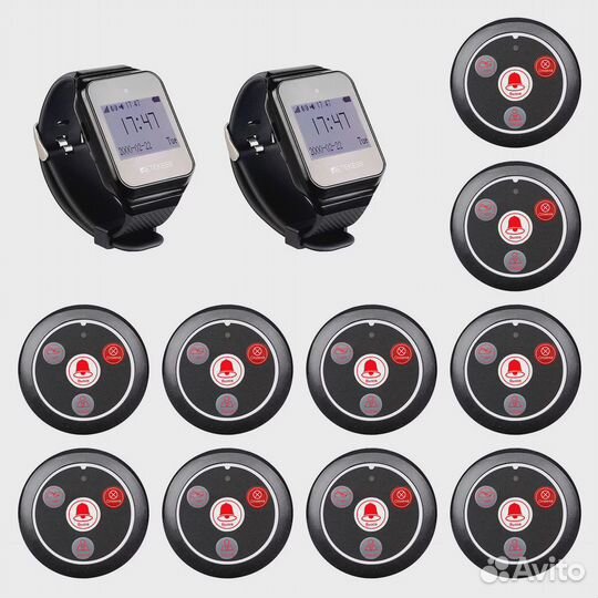 Кнопки вызова для веранды + часы