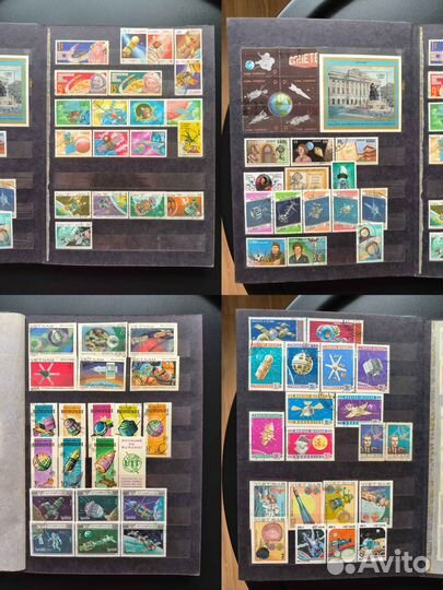 Почтовые марки космос. Альбом целиком