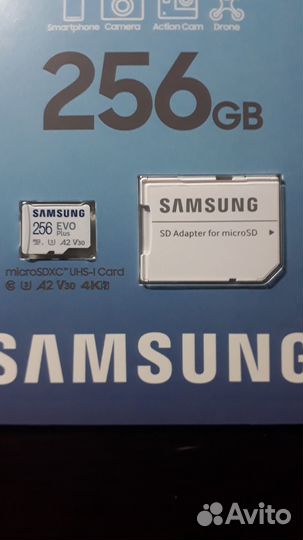 Карта памяти 256GB Samsung EVO plus microsdхc