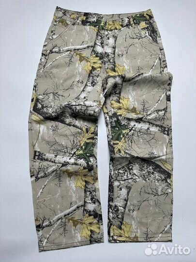 Широкие джинсы трубы Vetements Realtree y2k