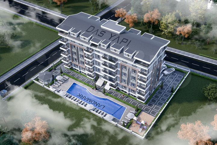 1-к. квартира, 47 м² (Турция)