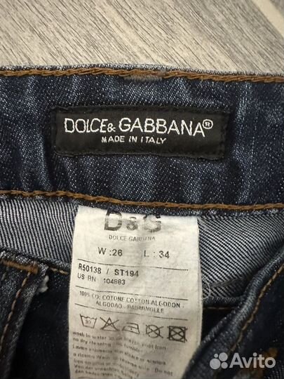 Dolce gabbana джинсы женские